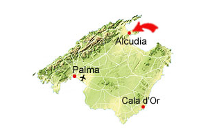 Gamla Alcudia karta