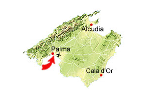 Palma de Mallorca karta